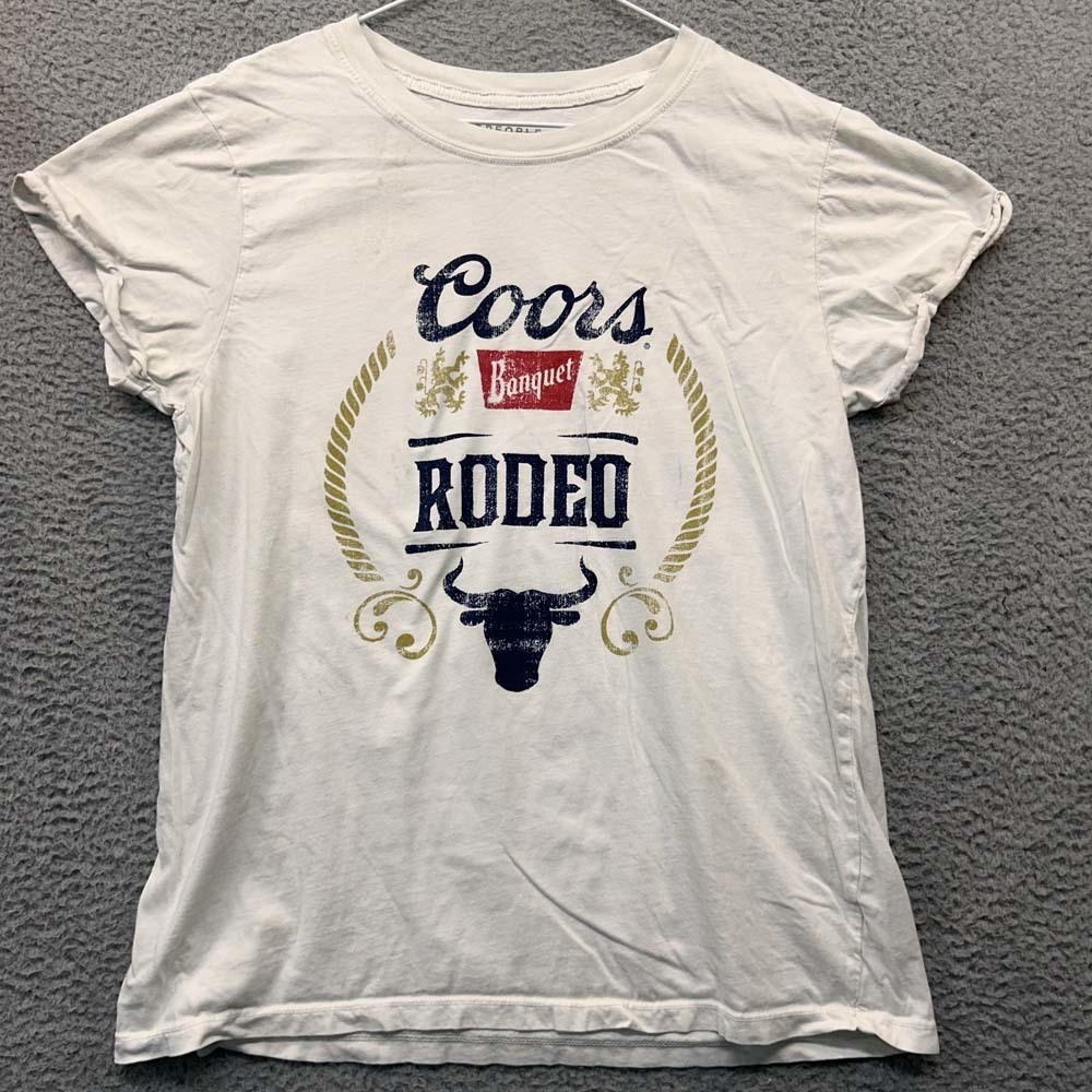 Coors Banquet Rodeo T-Shirt Womens  Size Medium Tee Shirt Odd People